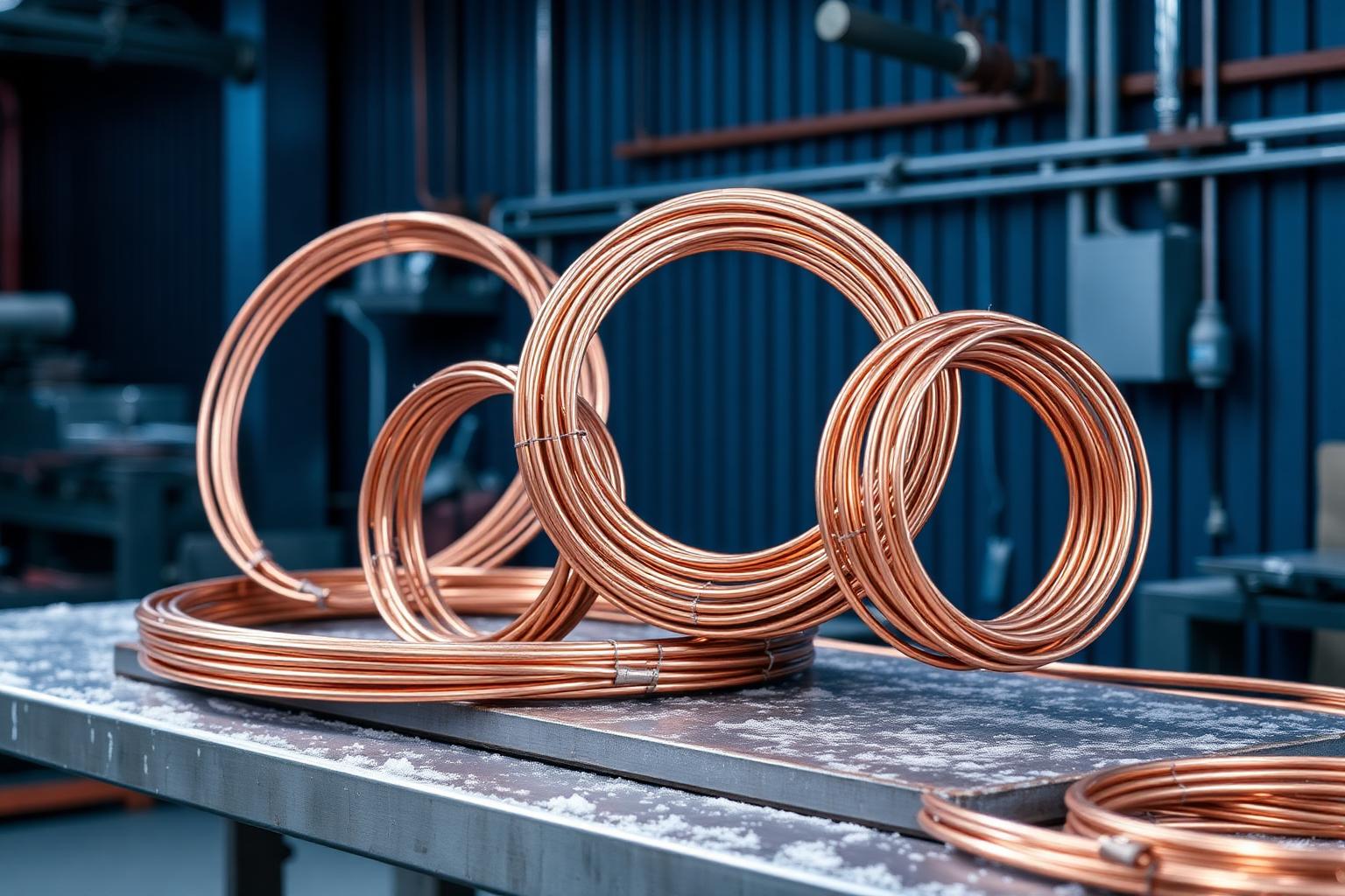 Rolos de tubo de cobre para instalação de ar-condicionado